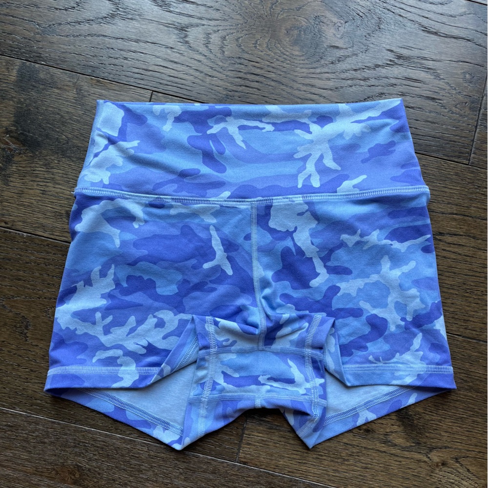 Fleo Blue Camo Higher Rise Shorts